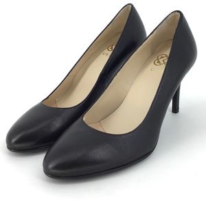 NEW Ukies Mariah Black Leather Heel Pump